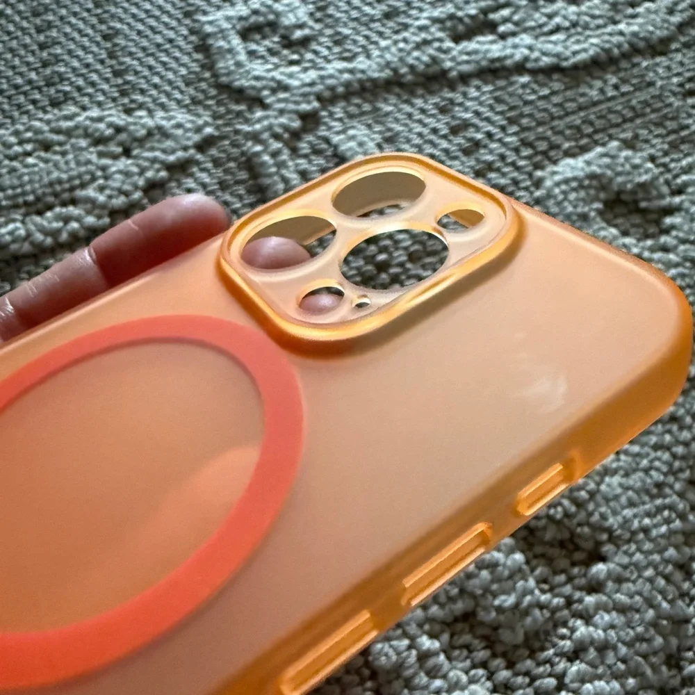 New Apple iPhone16 Pro Case (6.3 inches), Military-Grade Protection (Orange)